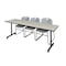 Kobe Rectangle Training Table, 84" W, 29" H, Laminate Top, Maple MKTRCT8424PL44GY - alternate 1